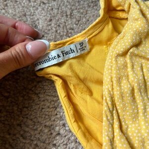 Abercrombie & Fitch Yellow dress/romper with White Dots